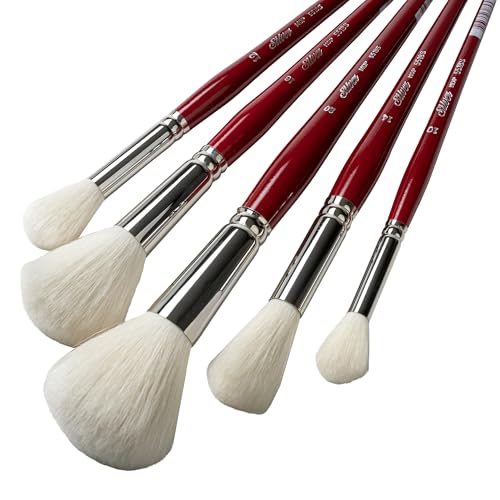 Silver Brush Limited Silver Mop White Round Paintbrush Set, 5pc