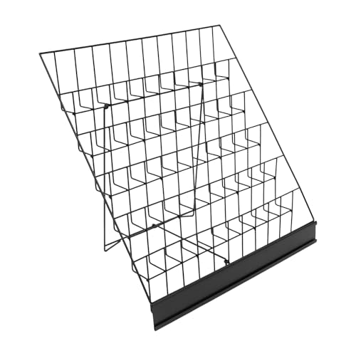 18in Book Display Rack, 6 Tiered CD Display Countertop Comic for Offices
