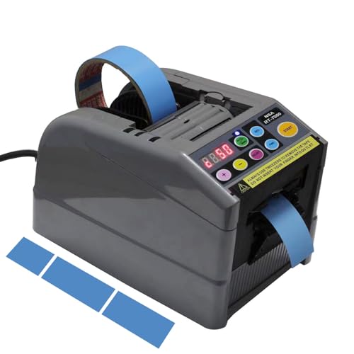 RT-7000 Automatic Sticky Tape Dispenser Loop Mode to Set Up 6 Different Tape Length and Memory Cutting in Circle/Cutting with Light Trace/Nallow Tapes Good Cutting Effiency Too