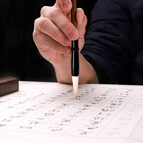 HBJWOV 6pcs/Set Memory Wooden Writing Brushes Pen Traditional Ink Calligraphy Set for Painting Drawing Festival Couplets