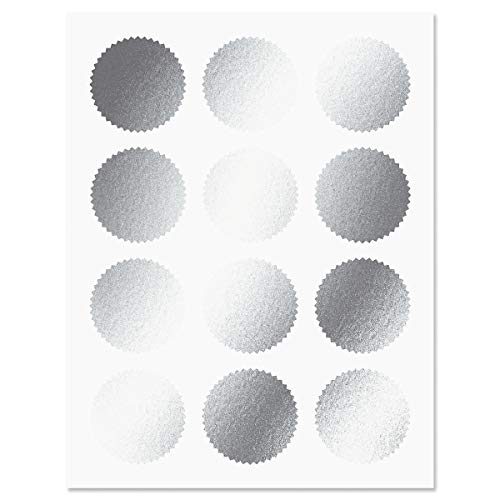 Fine Stationery Classic Elite Award Certificate Collection - Includes 25 Certificate Papers (White/Blue), 25 Heavy Linen Folders (Blue/Silver), 25 Silver Foil Seals, Laser & Inkjet Printer Compatible