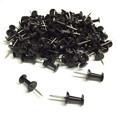 YJIUYUANQ (Black) Push Pins Tacks Thumb Tacks 2000-Count Standard Pins
