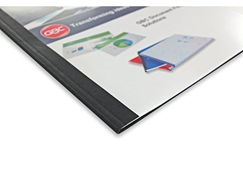 GBC LeatherGrain Thermal Binding Covers A4 PVC 6 mm Spine Size White 50 Sheet Capacity - Pack of 100