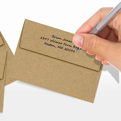 LUXPaper 4Bar A1 Invitation Envelopes | Peel & Press | 3 5/8" x 5 1/8" | Grocery Bag Brown | 70lb. Text | 1,000 Qty