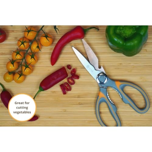 GTSE Box of 36 Heavy Duty Kitchen Scissors, Sharp Stainless Steel Blades, Comfort Grip, Dishwasher Safe, Multi-Purpose Kitchen Shears for Cooking Food, Poultry, Vegetables