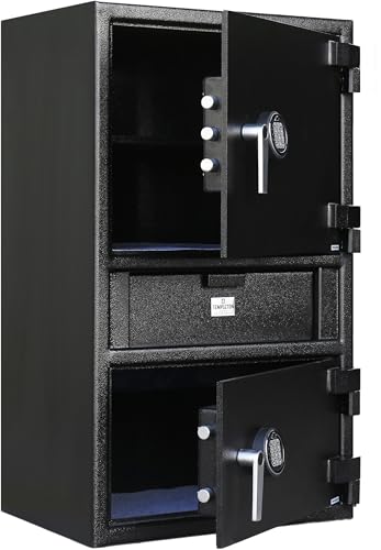 Templeton Safes T871 2-Door Depository Drop Safe, Dual Keypad, 6.44 CBF