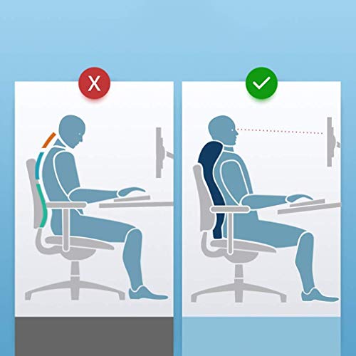 UIOLCFG Lumbar Pillow - Support Pillow, Memory Foam Back Cushion with Breathable for Car Seat,Office Computer Chair