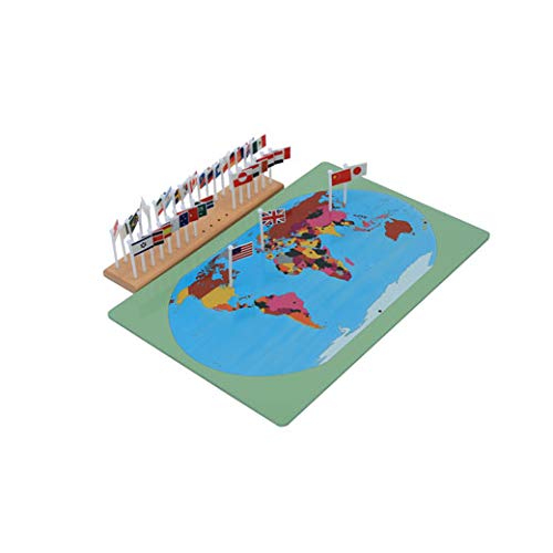 Flags of the World-Montessori Materials Geography Educational Tools Preschool Early at-Home Learning Toys