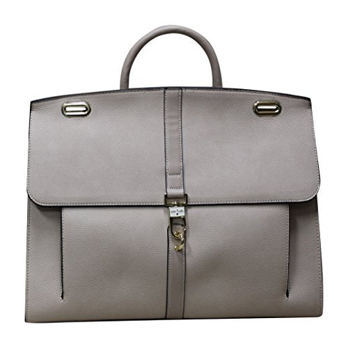 Simply Noelle Cobblestone Briefcase - Taupe