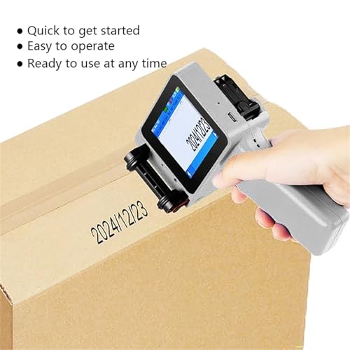 Handheld Printer, Portable Handheld Inkjet Printer with Ink Cartridge Printer, Expiration Date Marking Date Coding,Portable Wireless