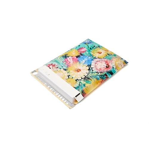 JSEIAJB 50Pcs Flower Envelope Mailing Bags Color Pattern Plastic Courier Bags Waterproof Self Adhesive Seal Pouch Shipping Bags