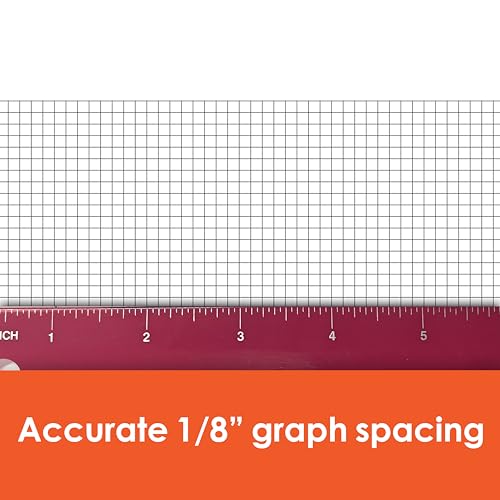 Geyer Instructional Products - 36" x 120" Large Graph Paper Roll, 1/8" Black Grid, Ideal for School Classroom Graphing, Designing Blueprints and Floorplans, Tabletop Gaming and Custom Mapping