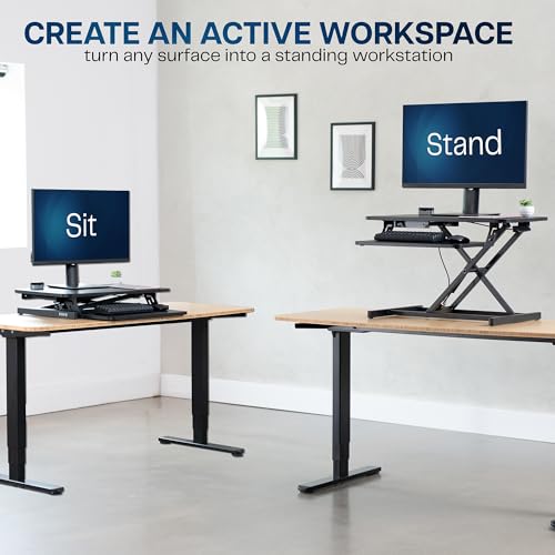 VIVO Black 28 in Standing Desk Converter, DESK-V028S