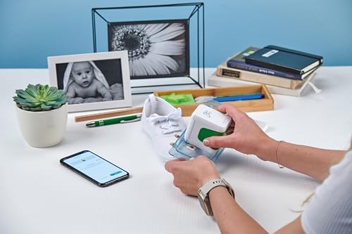 COLOP e-Mark Go Portable Digital Stamp Printer Set– Customizable, Rechargeable, Wireless & Easy-to-Use, Includes Ruler, Ribbon Guide, 15mm Cotton Ribbon (e-Mark go Set)