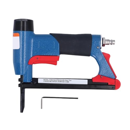 Oil-Free Pneumatic Staple Gun Heavy-Duty Stapler Pneumatic Stapler 70-110 PSI Soft Grip Pneumatic Staple Gun Anti Slip Handle Suitable for 1/4 to 5/8 Inch Staple