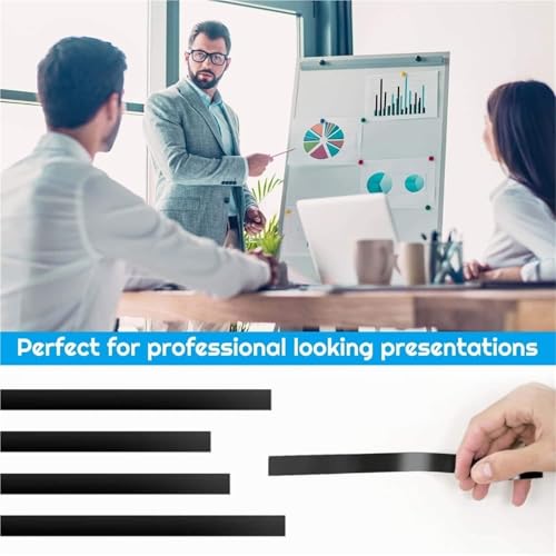 Xuanqiu Whiteboard Tape 10roll Black Film High Temperature Resistant Shading Waterproof Tape Graphic Whiteboard Electrical Marking(25mmx50m)