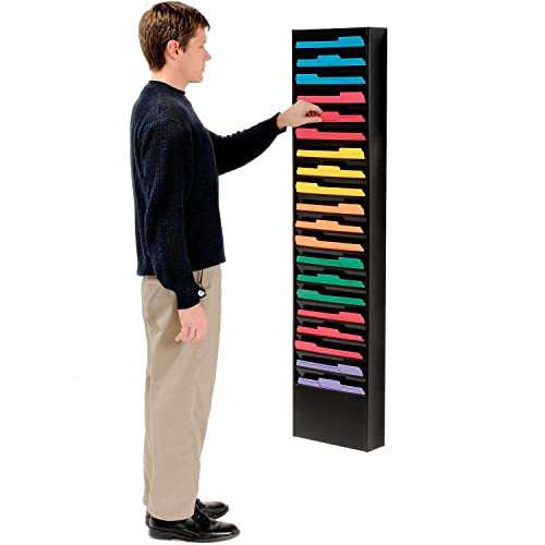 Global Industrial Steel Medical Chart Hanging Wall File Holder, 20 Pockets