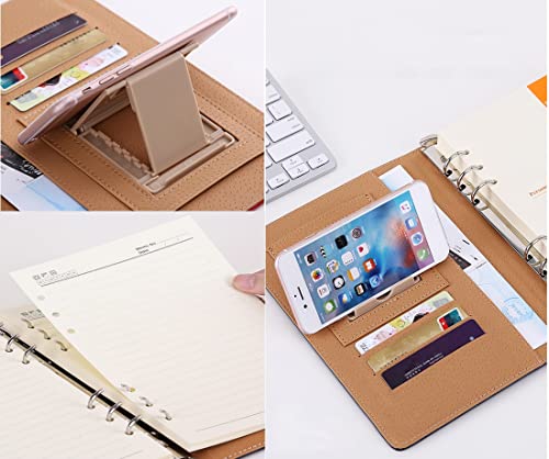 Padfolio Organizer Binder,Portfolio, Leather Portfolio Binder A5B5 Professional Document Folder Padfolio Leather File Organizer Case for Business Conference Meetings
