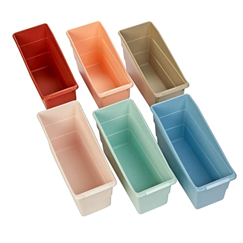Really Good Stuff Durable Book & Binder Holders, Set of 6 Boho Colors