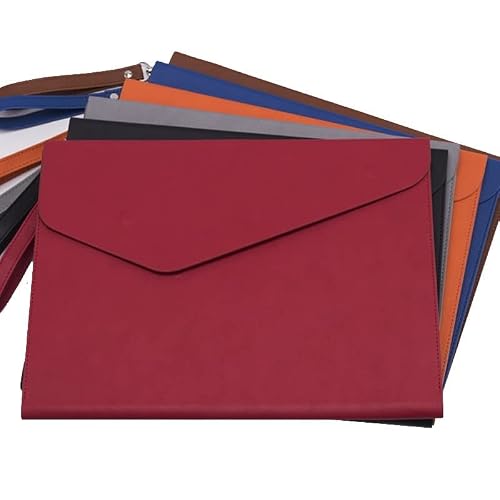 Document Bag Document File Bag A4 Data Contract Bill Invoice Large Capacity Portfolio Tablet PC Bag School Office Supplies Document Holder (Color : A4 A Blue)