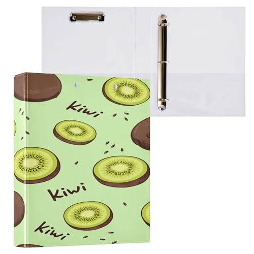 Xpdkjwd Singular Fruit Diagram 3 Ring Binder Can Hold 200 Letter Size Binders, Suitable for Home, Office, Dormitory, 2Pcs