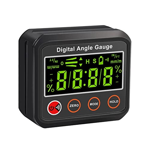 TEOYETTSF LCD Digital Angle Gauge Level Box Protractor Angle Finder Inclinometer Base Function Measuring Tools