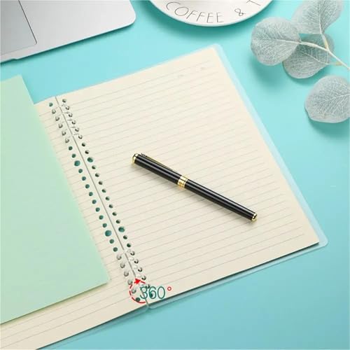 Ring binding, A5 ring binder Ring Binder Mechanism 60 Pieces 5 Plastic Loose Leaf Spines for Photo Album A4 A6 Snap Split Combs(Pink)