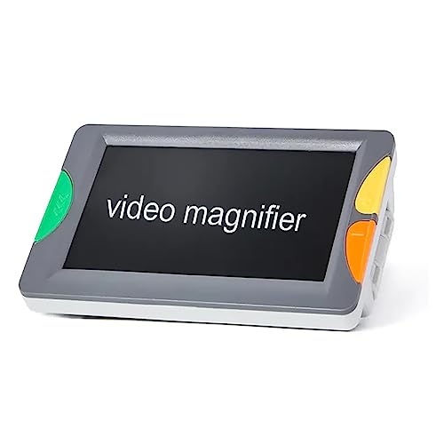 Portable Electronic Reading Aids, 4.3 Inch Digital Video Magnifier with Image Freeze Function, 2X to 32X Magnification and Support Low Vision Output, Rechargeable and Long-Lasting Use, for Olds