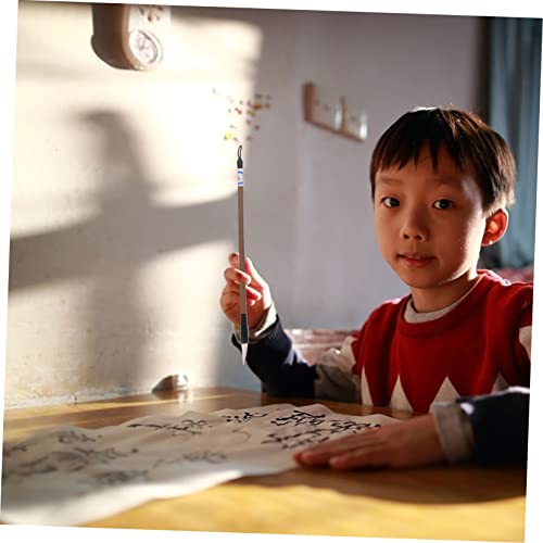 Chinese Calligraphy Brush Kanji Drawing Brush Beginner Students，1 Set Four Treasures of The Study Set Kids Suit Study Ink Brush Artists Drawing Kids Calligraphy Set Portable Writing Brush Portable Ink