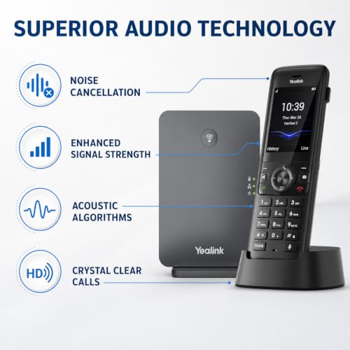 Yealink W78P DECT IP Phone System with W70B Base & W78H Handset