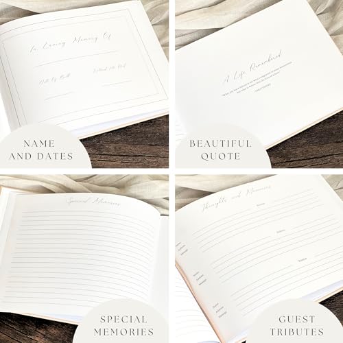 Funeral Guest Book 2026 Celebration Of Life Memorial Service - Custom Year
