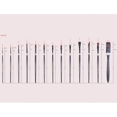 UYCVT Watercolor Brushes Hair Square Brush Stationery Art Supplies-E-As Shown