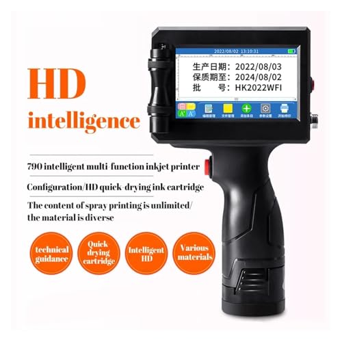 12.7mm Portable Handheld Inkjet Printer for QR Barcode Date Coding