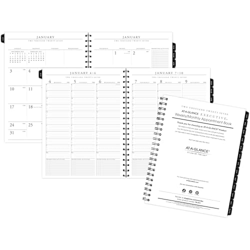 AT-A-GLANCE 2027 Weekly Monthly Padfolio Refill for 70NX8105, 8.25" x 11", Executive (709111027)