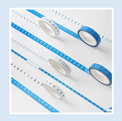 VIAENKFG Daily Month Week Plan Decorative Adhesive Tape DIY Scrapbooking Sticker Label