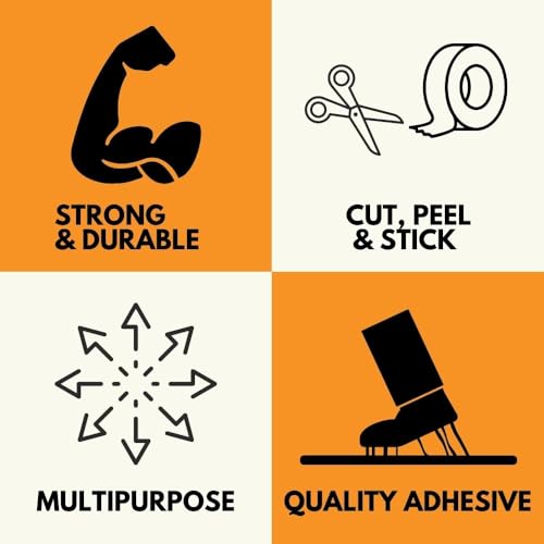 SHIELD TAPE Black Duct Tape, 2 Inch x 60 Yards, 9 Mil Thick, PE Film, 24 Pack for Repairing Patching and Sealing