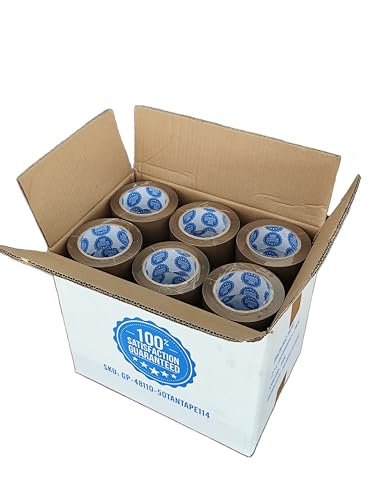 Packaging Tape 3 inch Wide 110 Yards Heavy Duty - 24 Rolls Brown Shipping Tape for Packing, Strong Adhesive Carton Sealing Tape for Moving and Mailing Boxes, Commercial Grade Packing Supplies