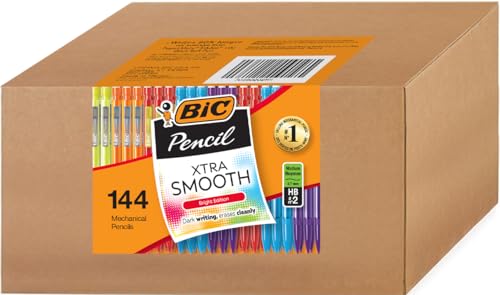 BIC Xtra Smooth #2 Mechanical Pencils Bright Edition, 0.7 mm - Pack of 144