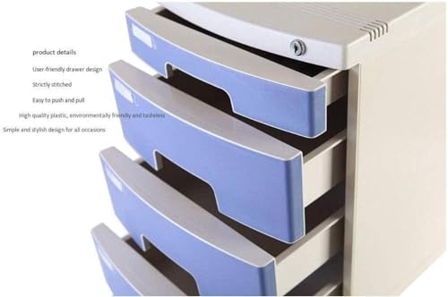 ELUKHT File Cabinet with Lock and Drawer 3 Drawer File Data Cabinet Storage Boxes, Grey