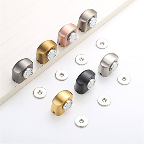 Zinc Alloy Strong Magnetic Door Stop Suction Bedroom Door Collision Door Touch Magnetic Door Stopper 1Pcs (Color : Black)