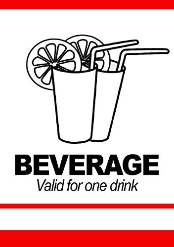 Drink Tickets - Fast & Affordable Beverage Tickets by MyZone Printing (Red, 2500)