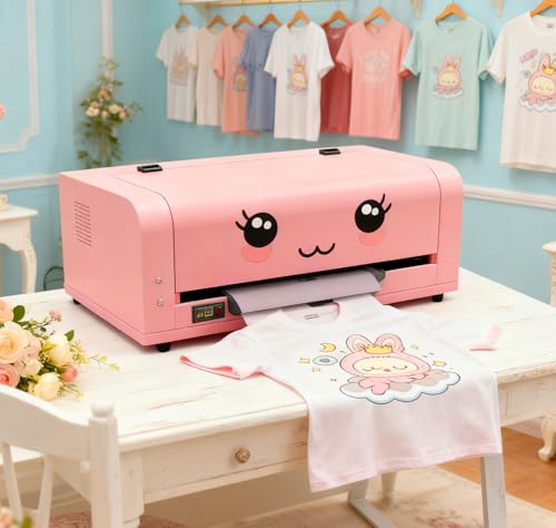 upcheirna 13" Industrial DTF Printer Bundle with Computer & Heat Press