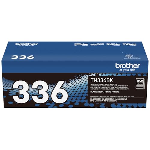 Brother Genuine TN336BK High Yield Black Toner Cartridge