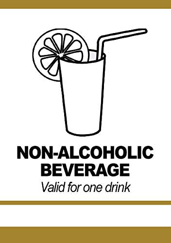 Drink Tickets - Fast & Affordable Non-Alcoholic Tickets by MyZone Printing (Gold, 5000)