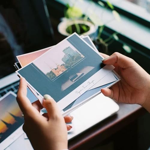 QinYuan FX Custom Postcards for Small Business,Personalized Your Own Postcards with Photo/Text/Logo Print,8 Size,30-200 pcs,Upload Your Design or Image(Glossy) (5x7in)