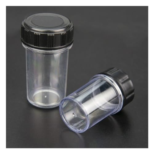 Microscope Accessories Kit Plastic Microscope Lens Holder Box 45mm 60mm Protective Case Thread Microscope Slides(4PCS 45mm)