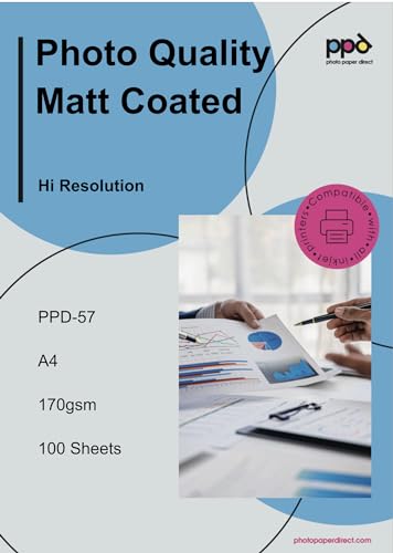 PPD 100 Sheets 11x17" Printable Paper Premium Inkjet