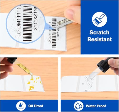 LLIKED 2" x 1" Removable Thermal Labels No Residue 10 Rolls 13000 Pcs