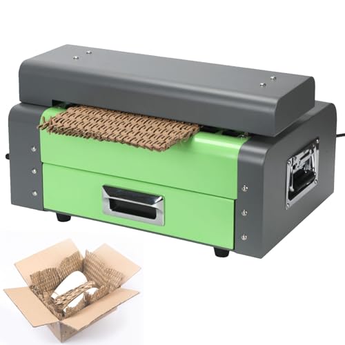 Waste Box Paperboard Kraft Expanding Pad Shredder Cutter, Paper Honeycomb Packaging Padding Machine,Transforms Cardboard Into Packing Material for Packaging Plants,width425mm