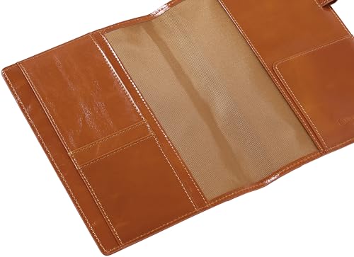 Franklin Planner Rustlus Leather 2 Organizer Cover B6 Brown 86799